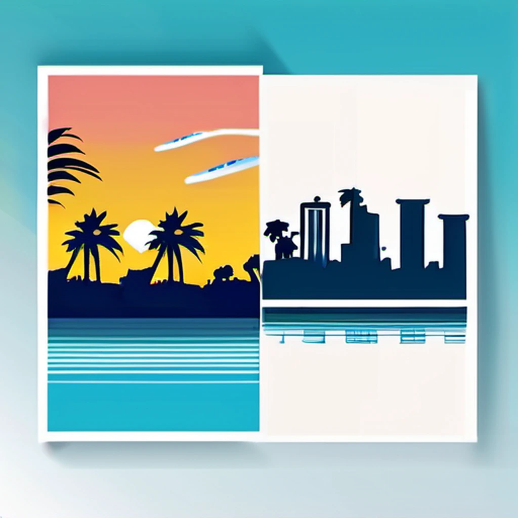 Florida SEO services illustration with state landmarks